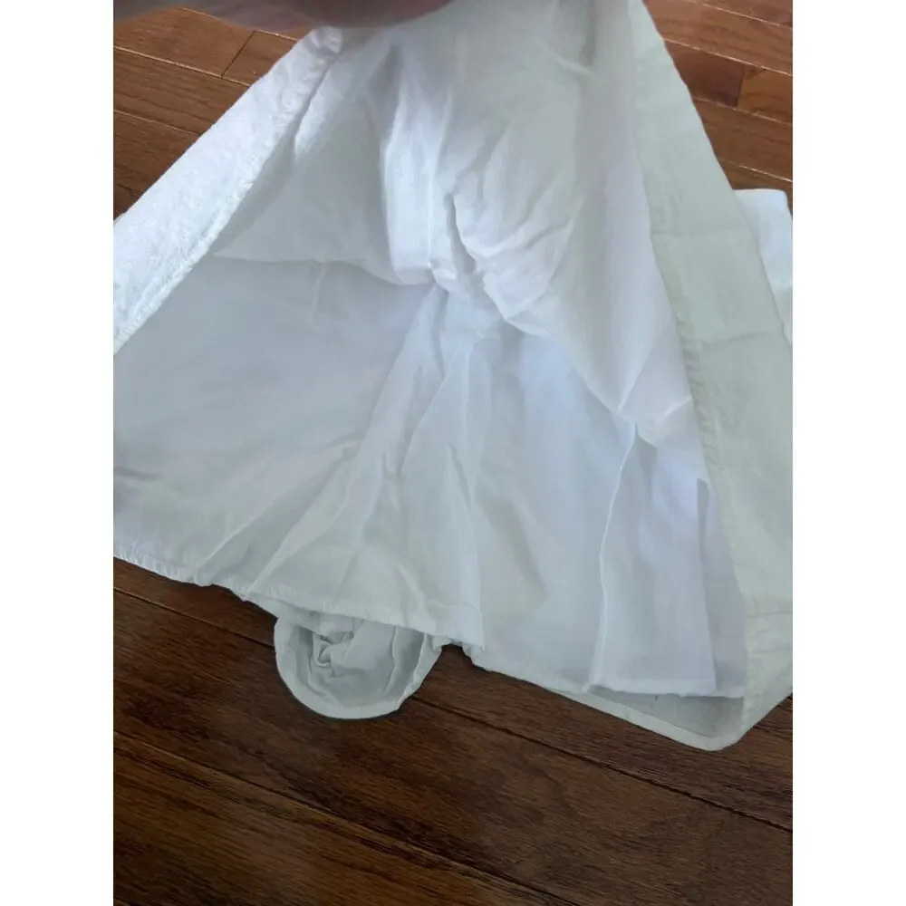 Show Me Your MuMu | White All Night Skort Linen Blend Preppy Summer Basic Sz S
